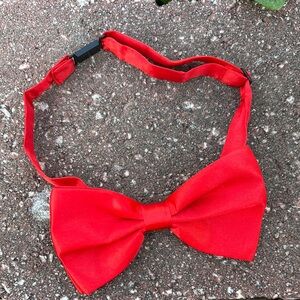 Vibrant Red Bow Tie